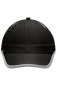 Preview: 6 Panel Allwetter Sports Cap in schwarz